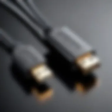 MIDI to USB A Cable Connection Detailed view of a MIDI to USB A cable connection