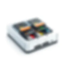 A sophisticated multi card reader showcasing multiple memory card slots