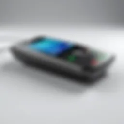 A multi-line corded phone showcasing its sleek design and multiple line capabilities.