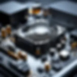 Close-up of high-performance PC components on a workbench