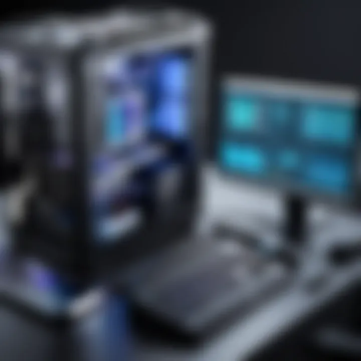 Latest technology trends in the PC building industry displayed on a digital screen