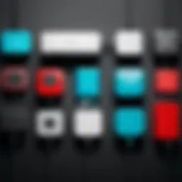 Various types of Nintendo chargers displayed together
