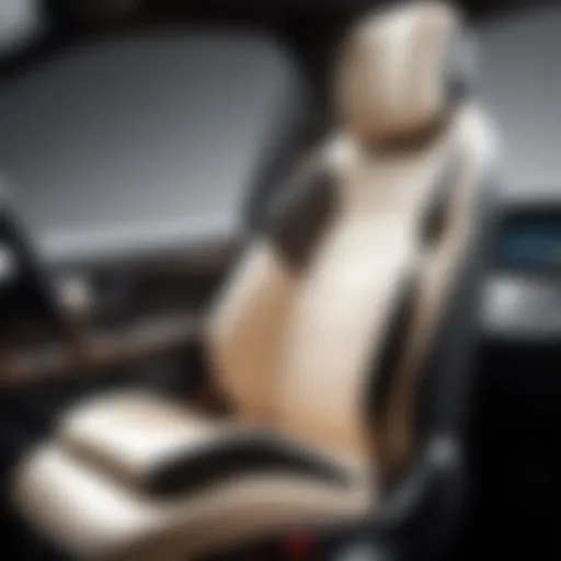 A driver booster seat designed for short individuals, showcasing its ergonomic design.