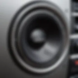 Close-up of a Nissan Titan door speaker
