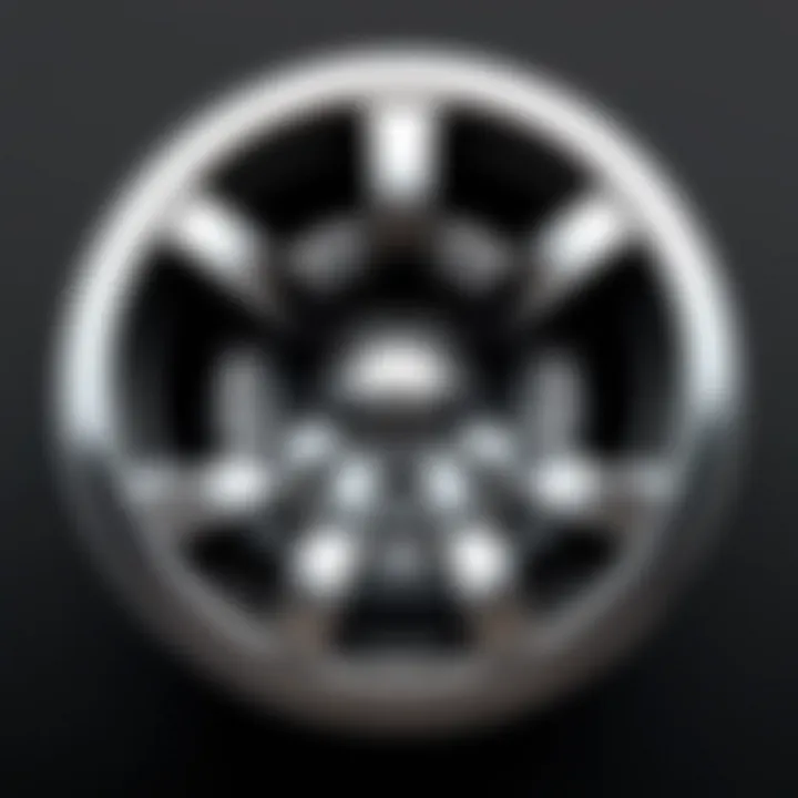 A collection of customized ultra motorsports hub caps reflecting current design trends and consumer preferences.