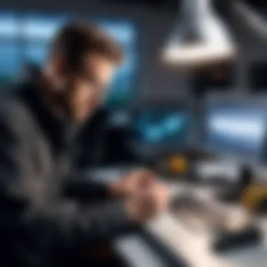 Automotive Lighting Solutions in Action Automotive technician using the Hella Bulb Finder