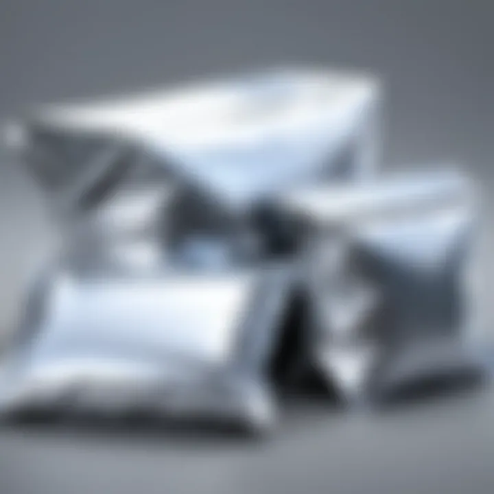 Variety of hefty space bags in different sizes and shapes.