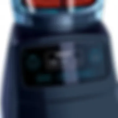 Detailed View of the Control Panel Close-up of the Vitamix Professional 750 Blender control panel