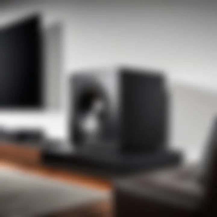 Vizio Bluetooth Subwoofer integrated into a modern home theater setup