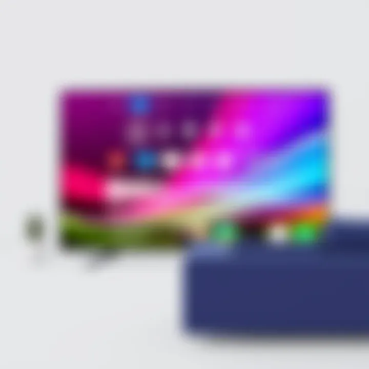 User interface of Vizio Smart TV features