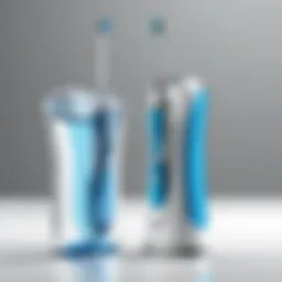 Waterpik combination toothbrush and flosser showcasing its innovative design