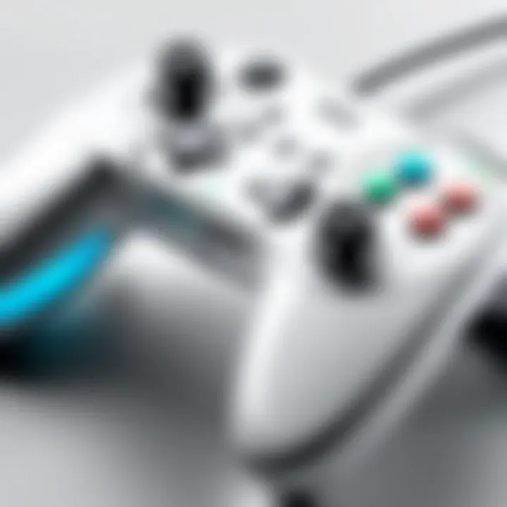 A close-up view of the motion-sensing technology integrated into Wii controllers.