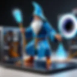 Visual representation of Wizards Power Clean technology in consumer electronics