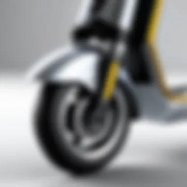 High-Quality Materials of Y Glider Scooter Close-up view of the high-quality materials used in Y Glider scooters.