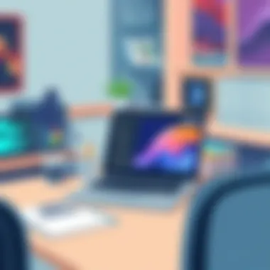 ZBook in a Design Environment ZBook laptop in a creative workspace